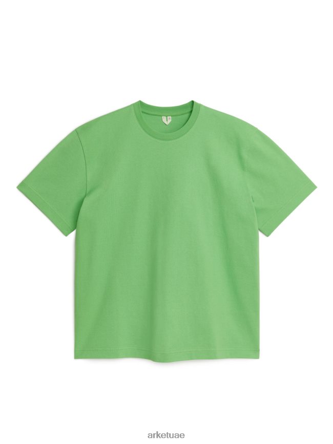 ملابس عبد اللطيف ARKET نحيف تي شيرت ثقيل الوزن كبير الحجم أخضر BXB8481029