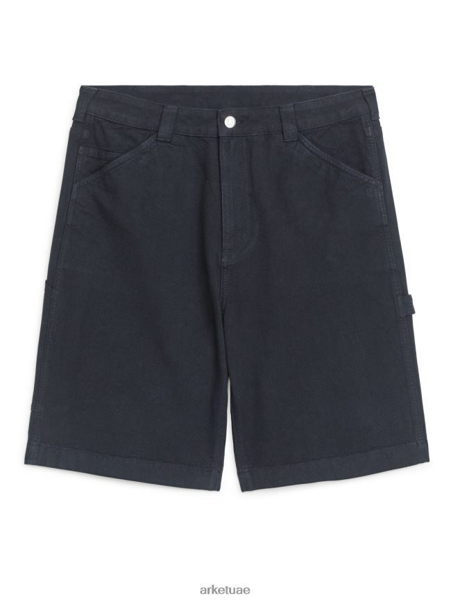 ملابس عبد اللطيف ARKET رجال شورت من القطن أزرق غامق BXB8481125