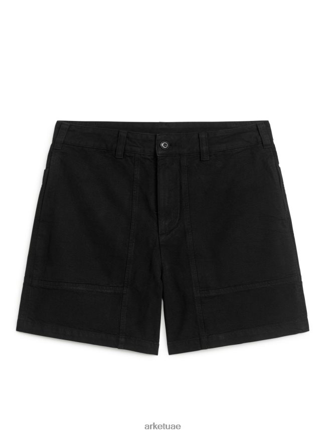 ملابس عبد اللطيف ARKET رجال شورت من القطن أسود BXB8481133
