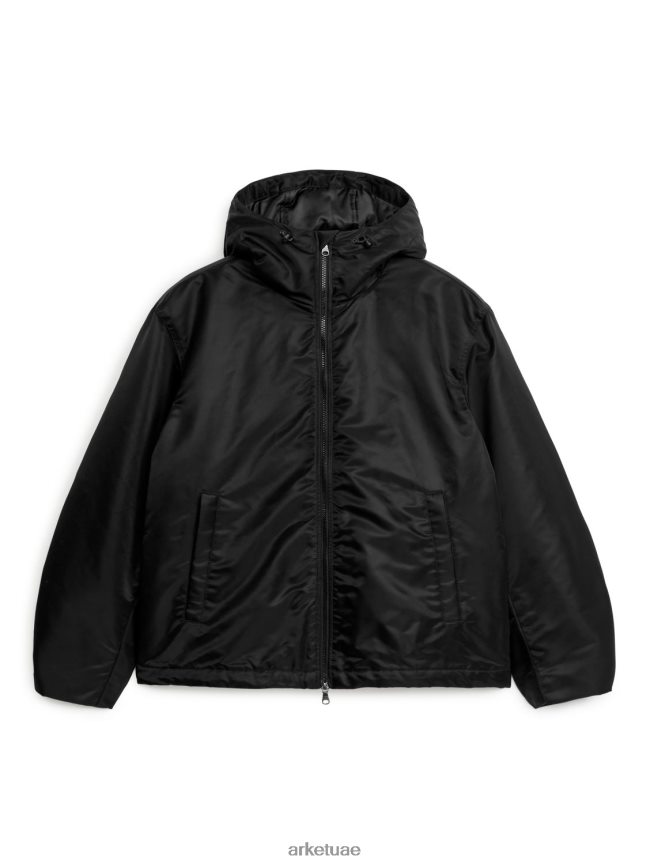 ملابس عبد اللطيف ARKET رجال سترة مقنعين نشطة أسود BXB8481166