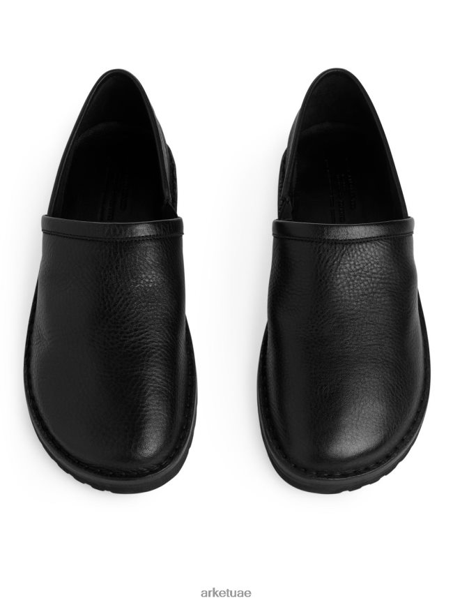 أحذية عبد اللطيف ARKET رجال أحذية جلدية سهلة الارتداء أسود BXB8481273