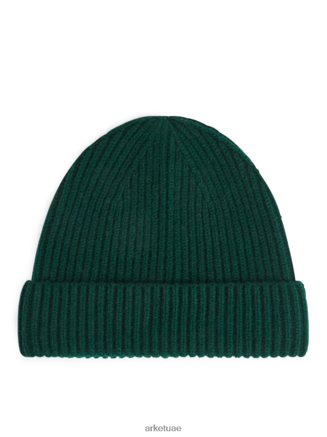مُكَمِّلات عبد اللطيف ARKET رجال قبعة صغيرة من مزيج الكشمير أخضر غامق BXB8481307