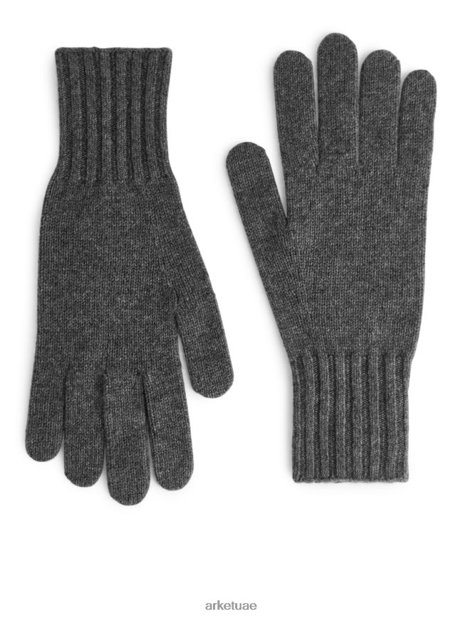 مُكَمِّلات عبد اللطيف ARKET رجال قفازات الكشمير رمادي BXB8481317