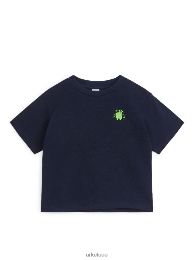 ملابس عبد اللطيف ARKET أطفال تي شيرت محكم أزرق غامق/روبوت BXB8481459