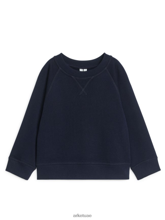 ملابس عبد اللطيف ARKET أطفال سترة تيري الفرنسية أزرق غامق BXB8481514