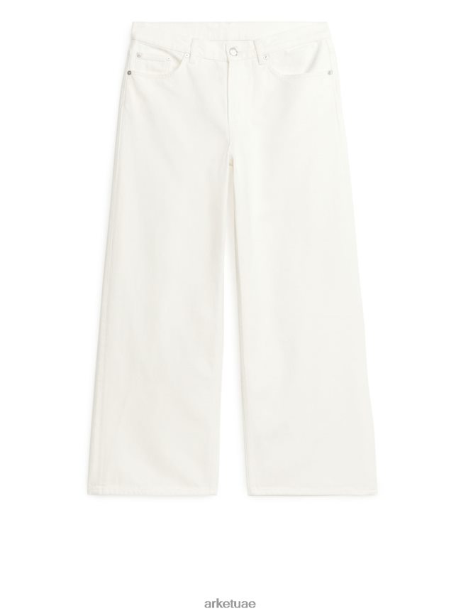 ملابس عبد اللطيف ARKET نحيف سحابة منخفضة الجينز فضفاضة أبيض BXB848152