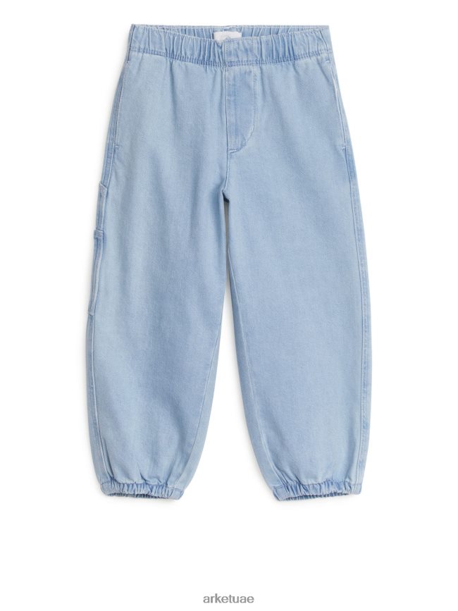 ملابس عبد اللطيف ARKET أطفال سراويل الدنيم المفيدة أزرق BXB8481569