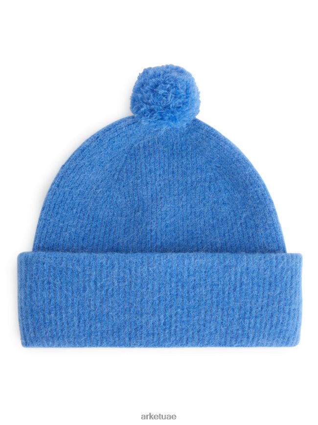 مُكَمِّلات عبد اللطيف ARKET أطفال الألبكة ميرينو بوم بوم قبعة صغيرة أزرق BXB8481646