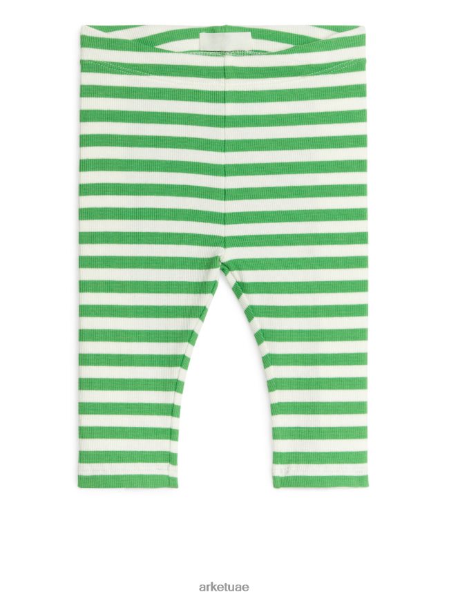 ملابس عبد اللطيف ARKET أطفال طماق مضلع أخضر/أبيض BXB8481713