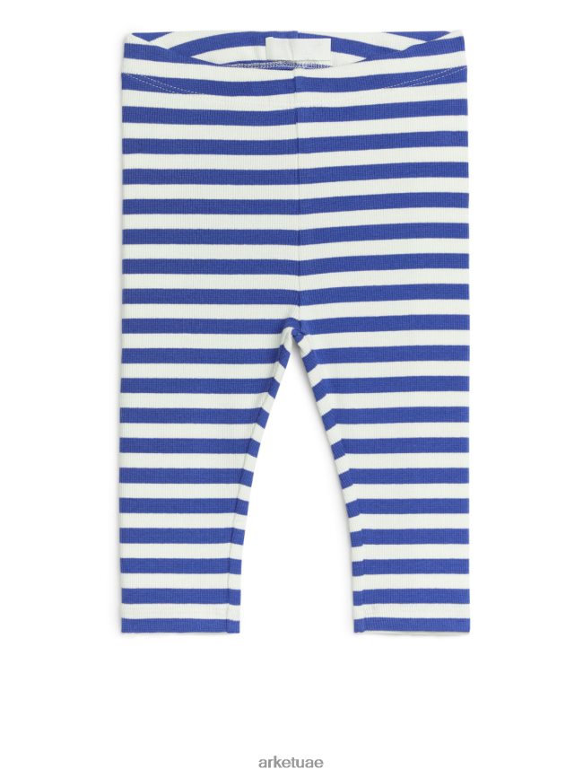 ملابس عبد اللطيف ARKET أطفال طماق مضلع أبيض/أزرق ساطع BXB8481747