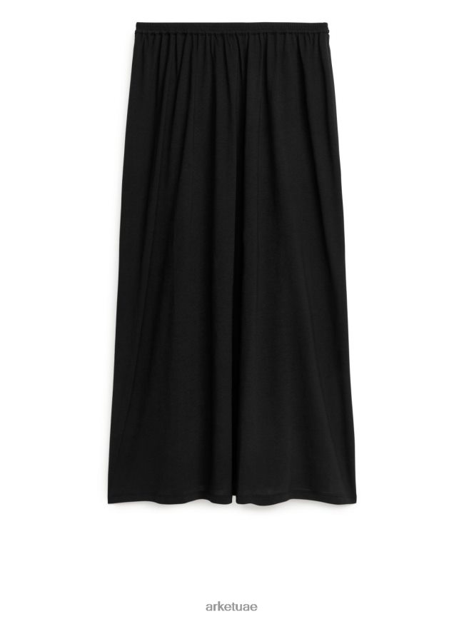 ملابس عبد اللطيف ARKET نحيف تنورة جيرسي أسود BXB848257