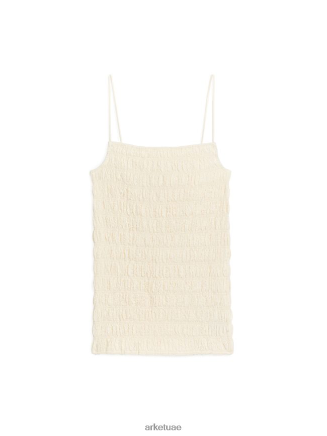 ملابس عبد اللطيف ARKET نحيف النسيج القطني سموك الأعلى قبالة الأبيض BXB848278