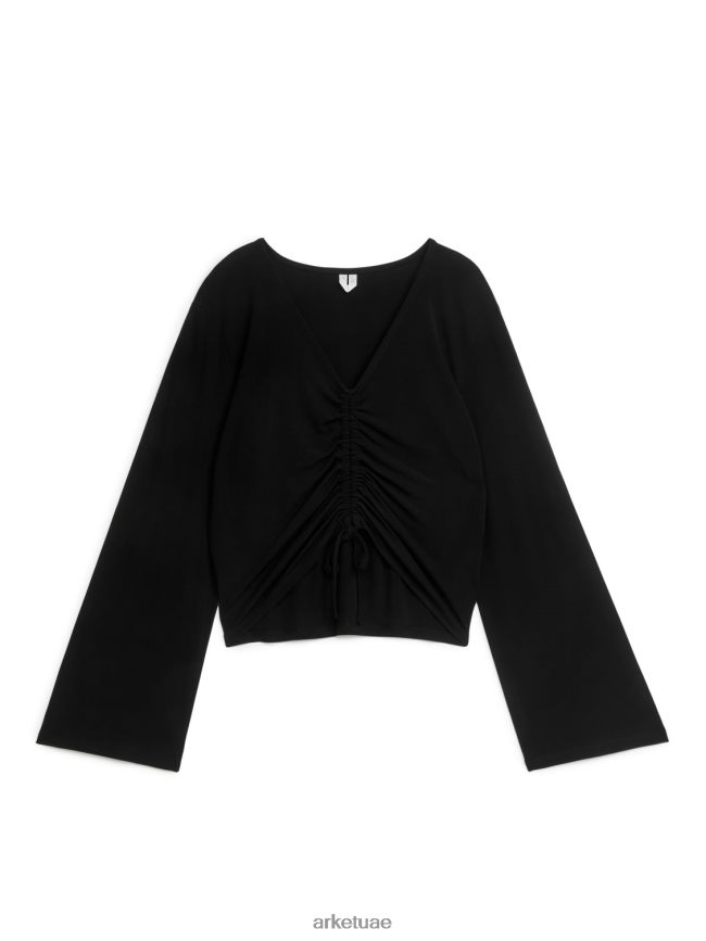 ملابس عبد اللطيف ARKET نحيف أعلى الرباط أسود BXB848327