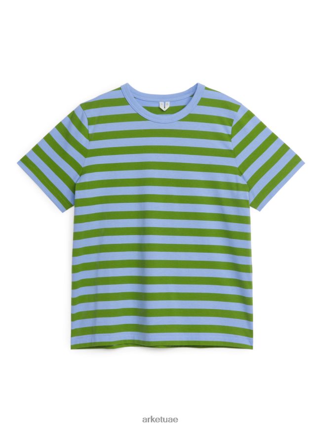 ملابس عبد اللطيف ARKET نحيف قصيرة الأكمام تي شيرت أخضر/أرجواني BXB848331