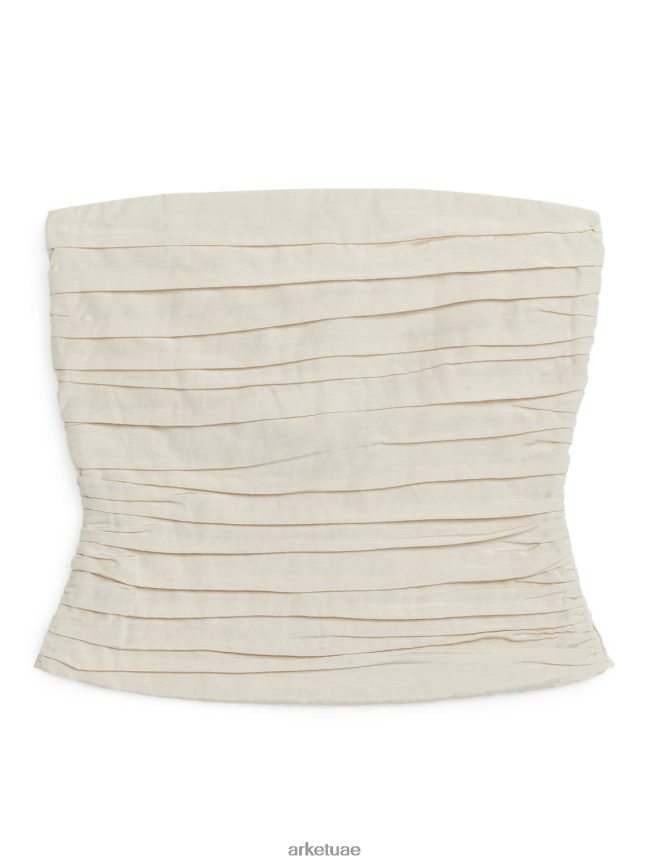 ملابس عبد اللطيف ARKET نحيف أعلى أنبوب مطوي قبالة الأبيض BXB84834