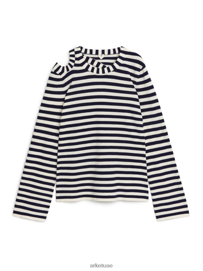 ملابس عبد اللطيف ARKET نحيف البلوز قطع أوف وايت / أسود BXB848414