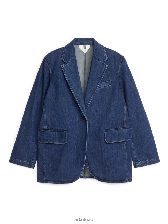 ملابس عبد اللطيف ARKET نحيف سترة الدنيم المتضخم أزرق BXB848491