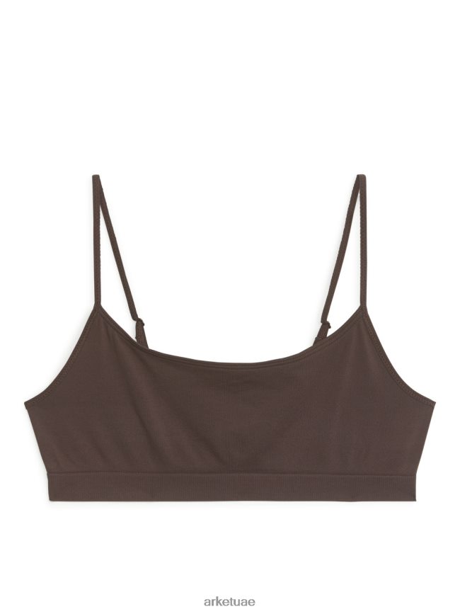 ملابس عبد اللطيف ARKET نحيف قمة سلسة ناعمة بني BXB848560