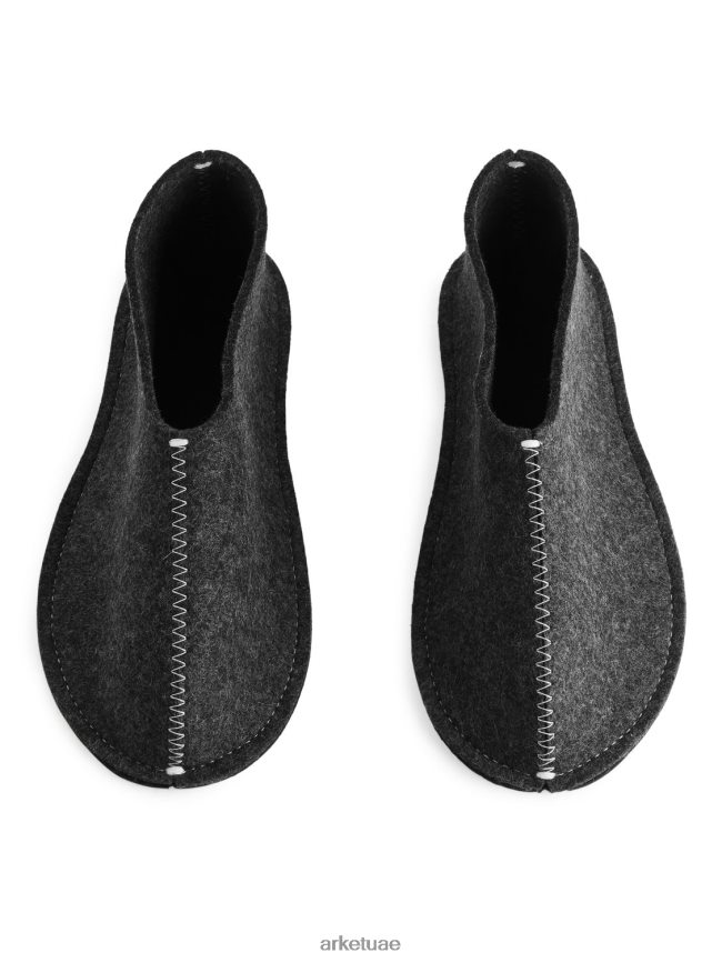 أدوات منزلية عبد اللطيف ARKET للجنسين نعال من الصوف بيا والين مزيج رمادي غامق BXB848721