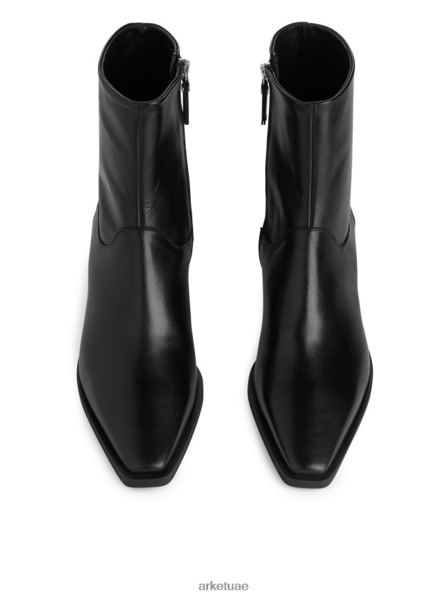 أحذية عبد اللطيف ARKET نحيف أحذية رعاة البقر الجلدية أسود BXB848726