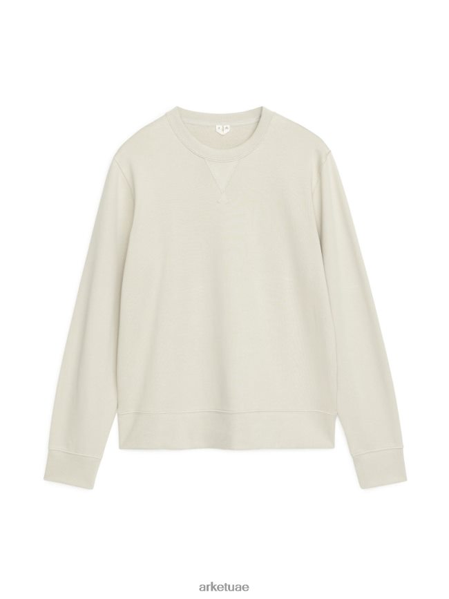 ملابس عبد اللطيف ARKET رجال سترة تيري الفرنسية اللون البيج BXB848916