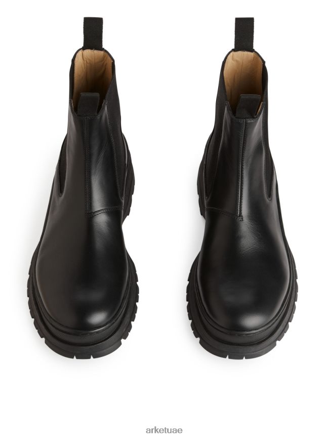 أحذية عبد اللطيف ARKET رجال أحذية جلدية بنعل سميك أسود BXB8481282