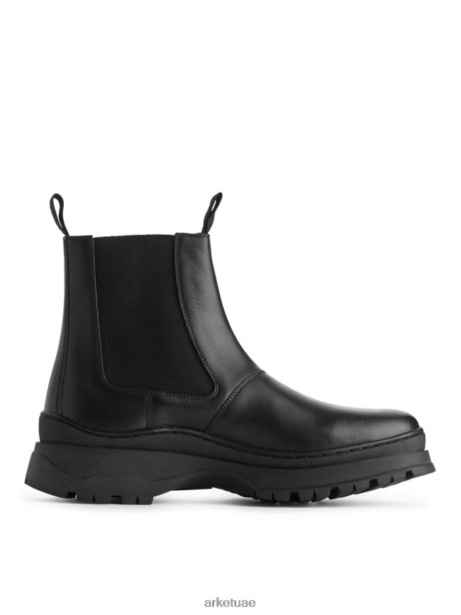 أحذية عبد اللطيف ARKET رجال أحذية جلدية بنعل سميك أسود BXB8481282