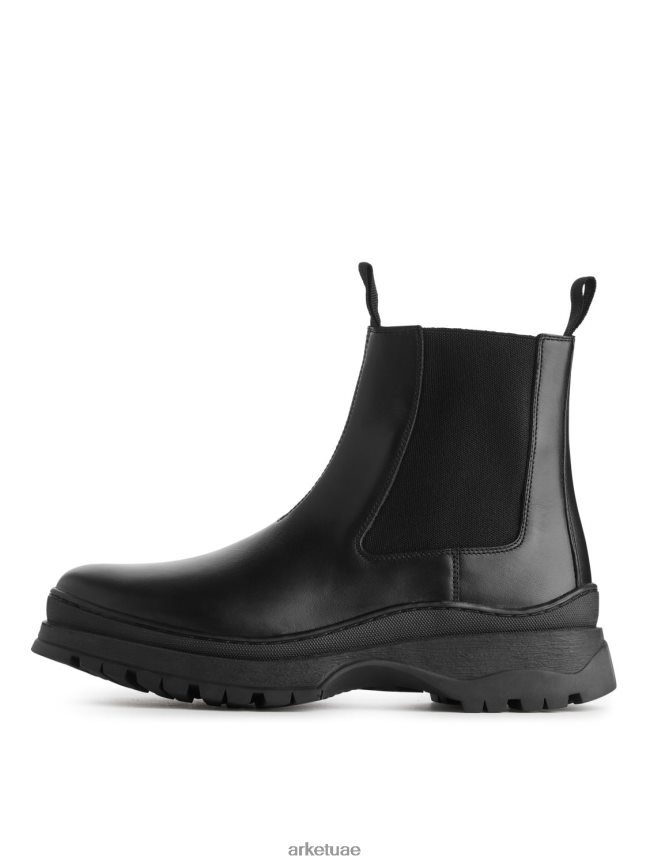 أحذية عبد اللطيف ARKET رجال أحذية جلدية بنعل سميك أسود BXB8481282