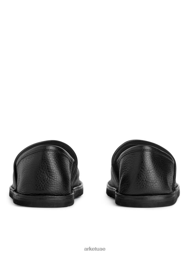 أحذية عبد اللطيف ARKET رجال أحذية جلدية سهلة الارتداء أسود BXB8481273