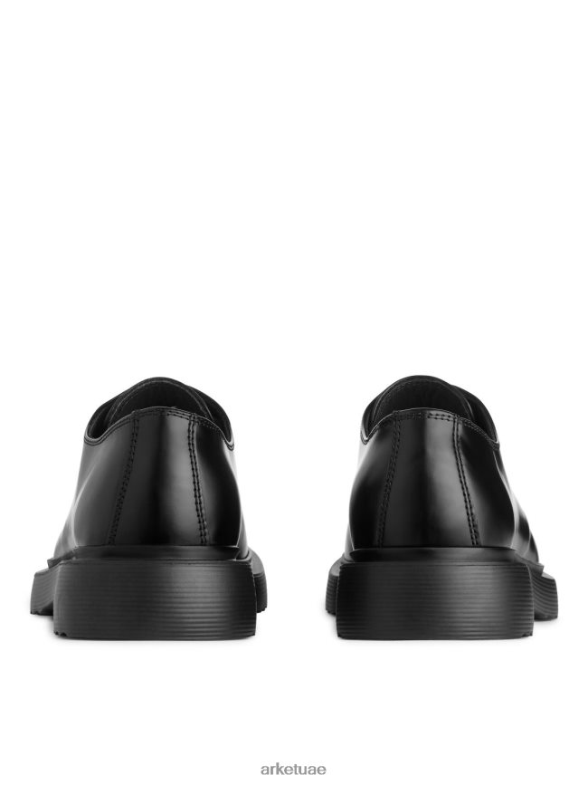 أحذية عبد اللطيف ARKET رجال أحذية ديربي جلدية أسود BXB8481276