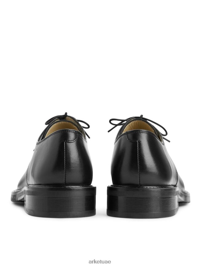 أحذية عبد اللطيف ARKET رجال أحذية ديربي جلدية أسود BXB8481281