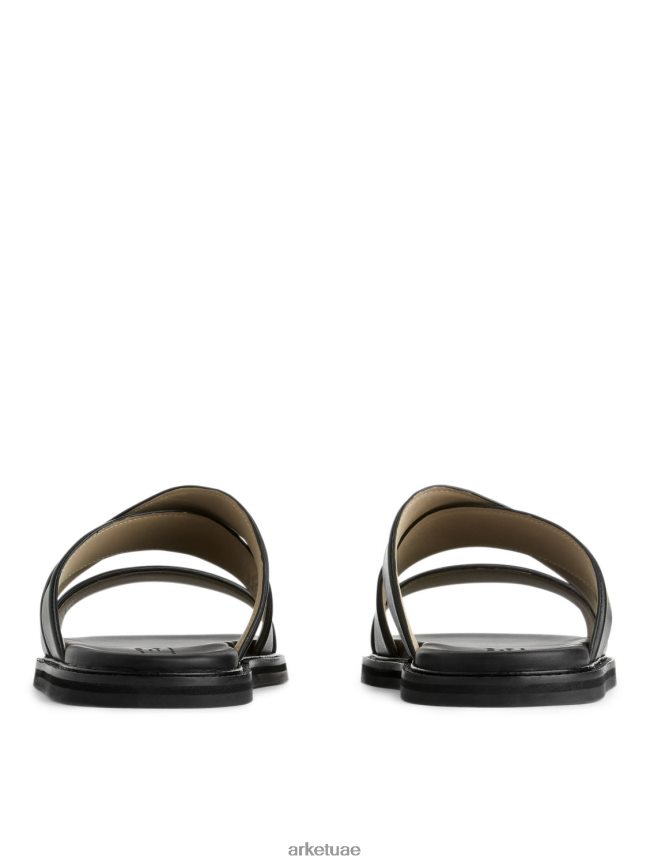 أحذية عبد اللطيف ARKET رجال الصنادل الجلدية الشرائح أسود BXB8481272