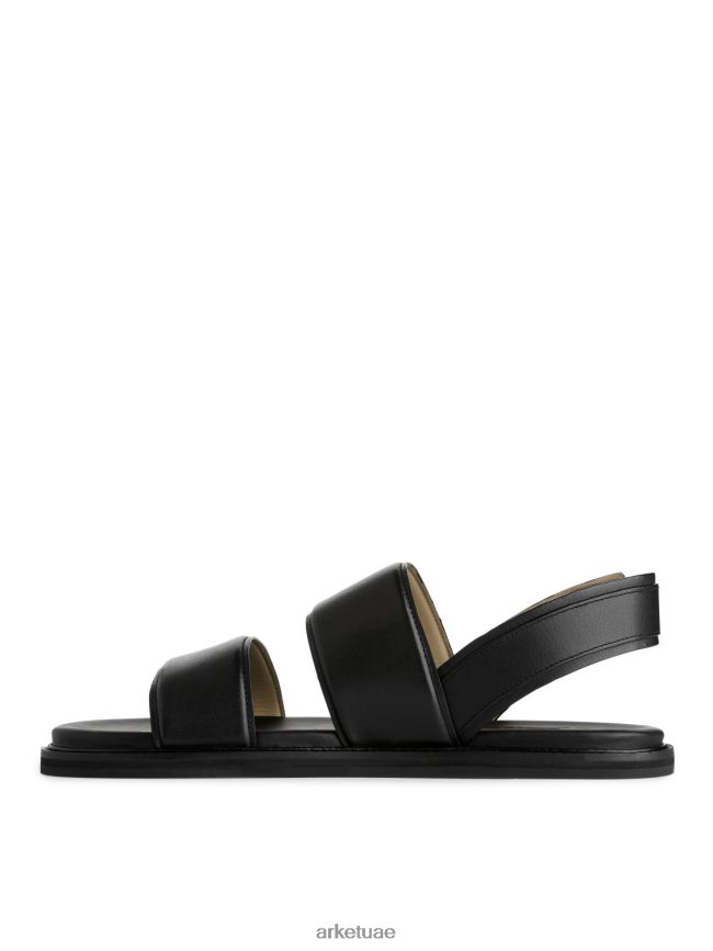 أحذية عبد اللطيف ARKET رجال الصنادل الجلدية مشبك أسود BXB8481271