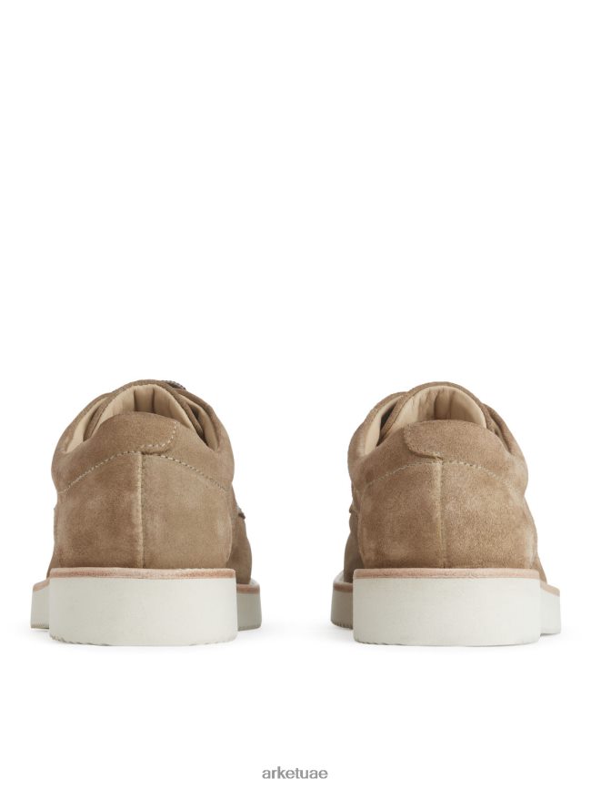 أحذية عبد اللطيف ARKET رجال حذاء ديربي من جلد الغزال اللون البيج BXB8481274