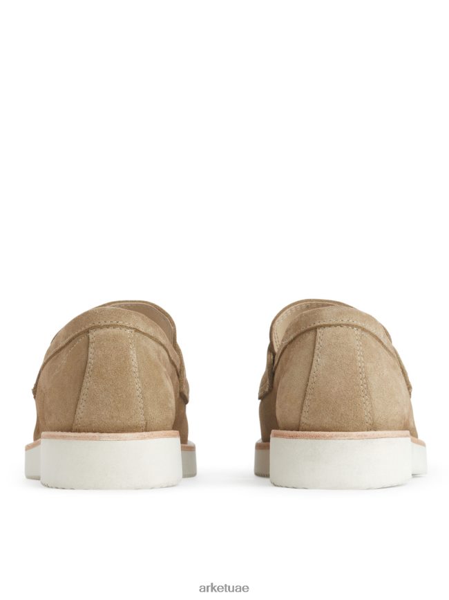 أحذية عبد اللطيف ARKET رجال حذاء لوفر من جلد الغزال اللون البيج BXB8481275