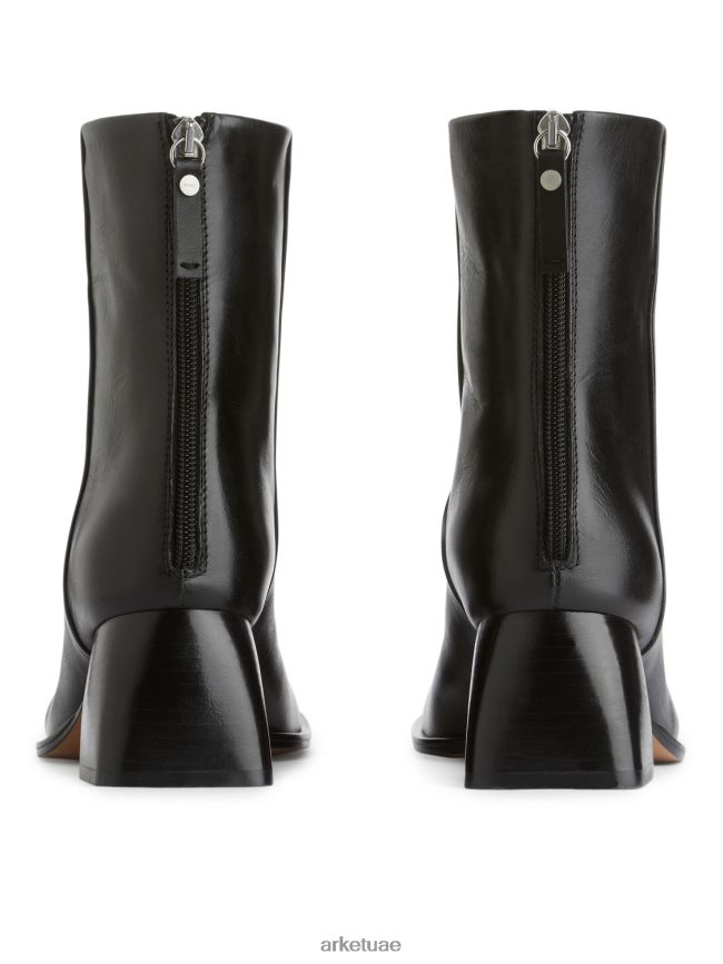 أحذية عبد اللطيف ARKET نحيف أحذية الكاحل الجلدية أسود BXB848700