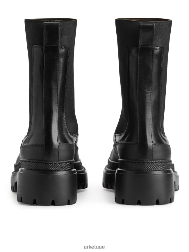 أحذية عبد اللطيف ARKET نحيف أحذية جلدية بنعل سميك أسود BXB848724