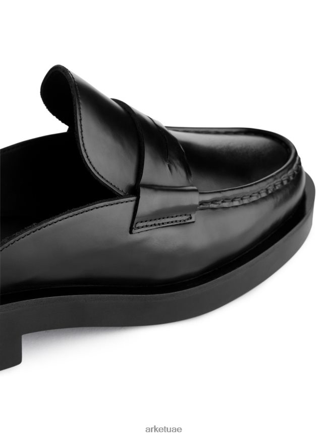 أحذية عبد اللطيف ARKET نحيف أحذية جلدية سهلة الارتداء أسود BXB848685