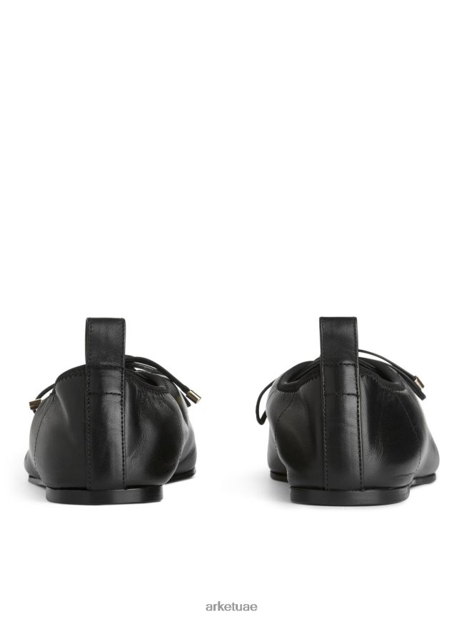 أحذية عبد اللطيف ARKET نحيف أحذية ديربي مسطحة بأربطة أسود BXB848720