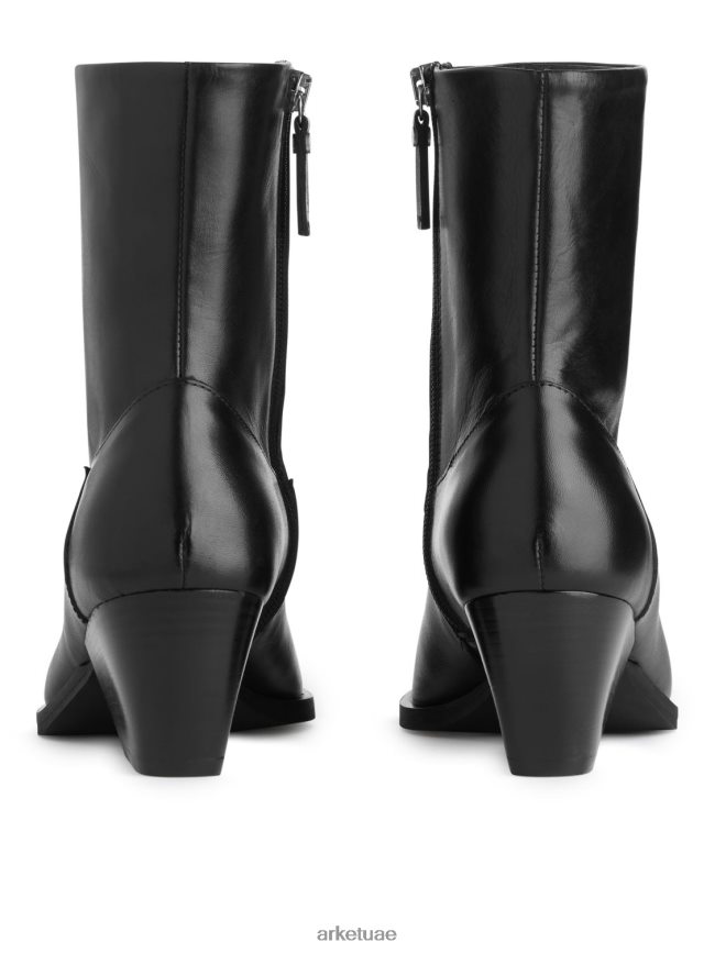 أحذية عبد اللطيف ARKET نحيف أحذية رعاة البقر الجلدية أسود BXB848726