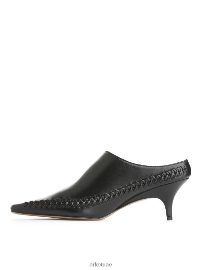 أحذية عبد اللطيف ARKET نحيف البغال كعب هريرة أسود BXB848687