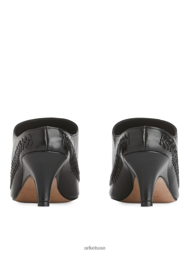 أحذية عبد اللطيف ARKET نحيف البغال كعب هريرة أسود BXB848687