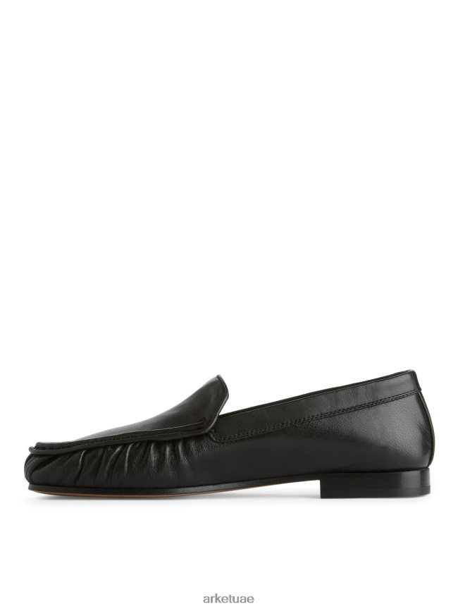 أحذية عبد اللطيف ARKET نحيف المتسكعون الجلدية أسود BXB848683
