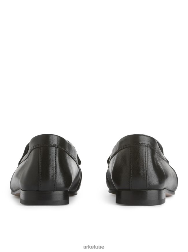 أحذية عبد اللطيف ARKET نحيف المتسكعون الجلدية أسود BXB848683