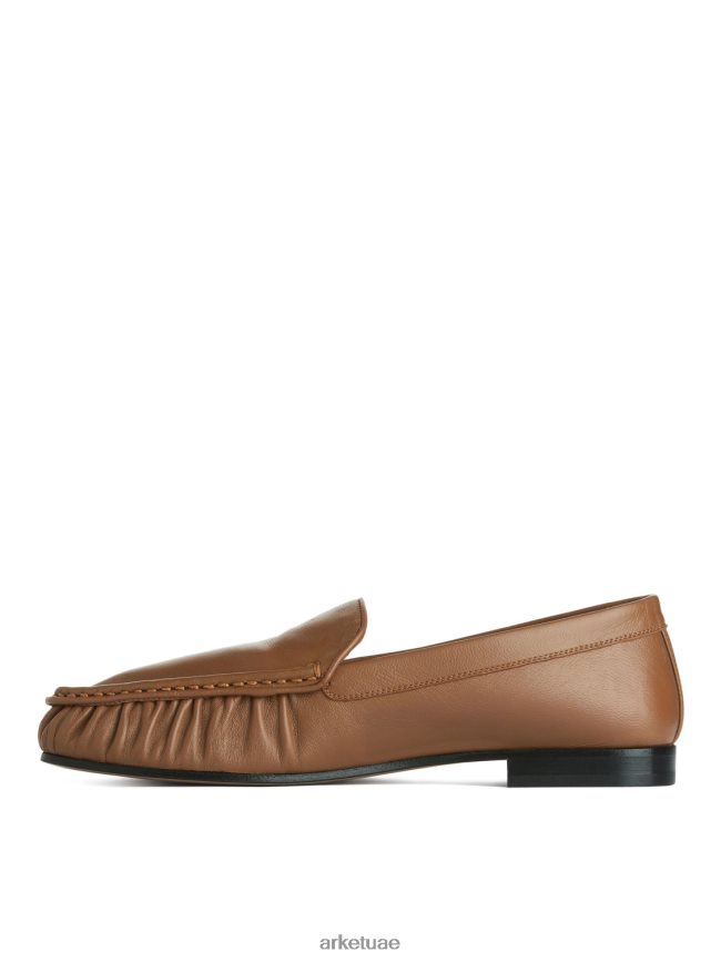 أحذية عبد اللطيف ARKET نحيف المتسكعون الجلدية البني الفاتح BXB848684