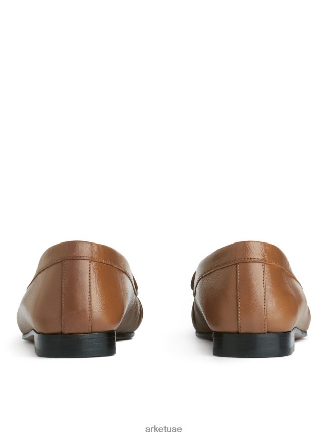 أحذية عبد اللطيف ARKET نحيف المتسكعون الجلدية البني الفاتح BXB848684