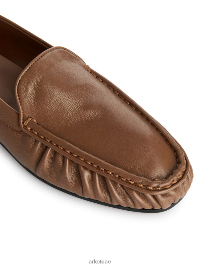 أحذية عبد اللطيف ARKET نحيف المتسكعون الجلدية البني الفاتح BXB848684