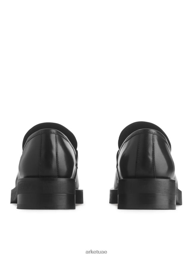 أحذية عبد اللطيف ARKET نحيف المتسكعون الجلود بنس أسود BXB848691