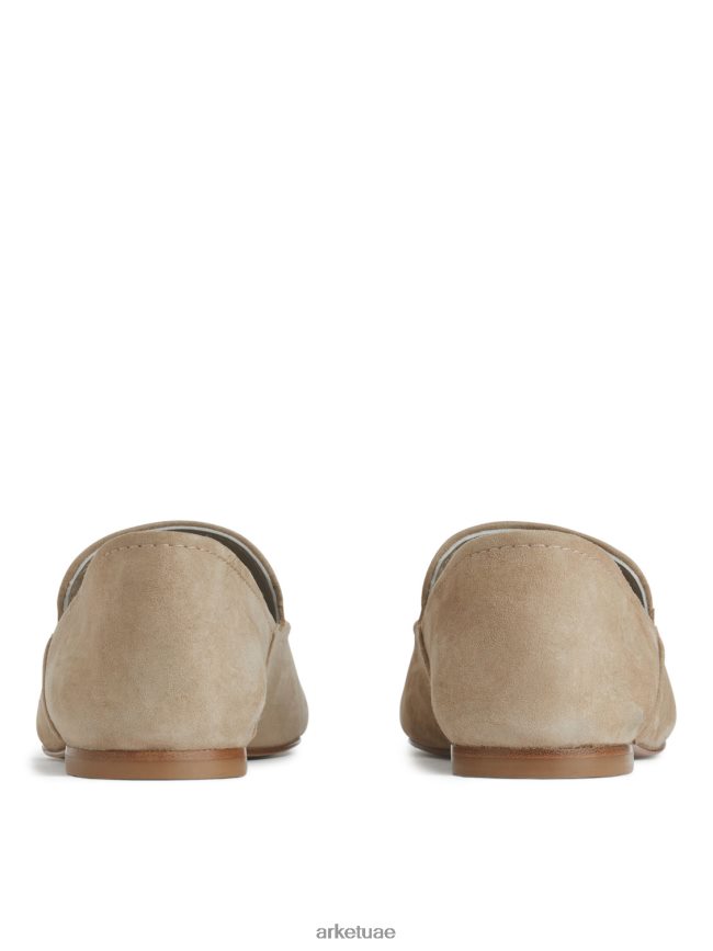 أحذية عبد اللطيف ARKET نحيف المتسكعون من جلد الغزال اللون البيج BXB848688