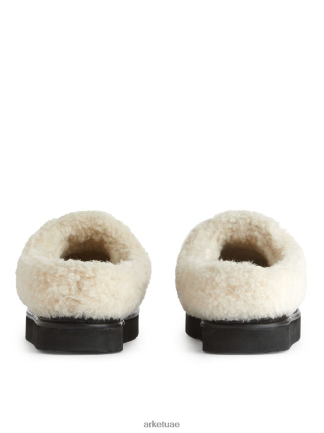 أحذية عبد اللطيف ARKET نحيف النعال الجلدية كومة أسود/أوف وايت BXB848524